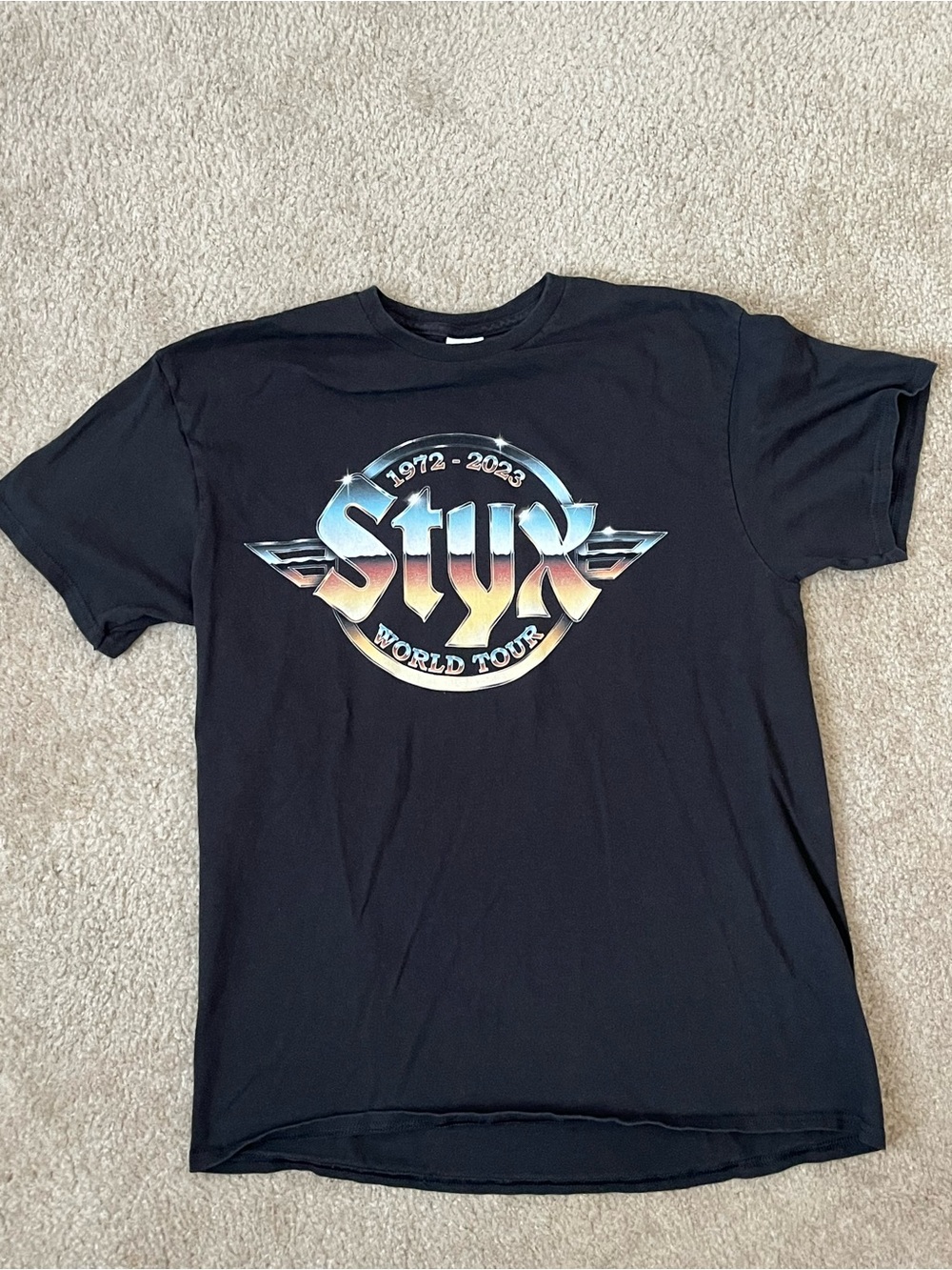 Styx World Tour 50th Anniversary 1972-2023 Men’s Large
